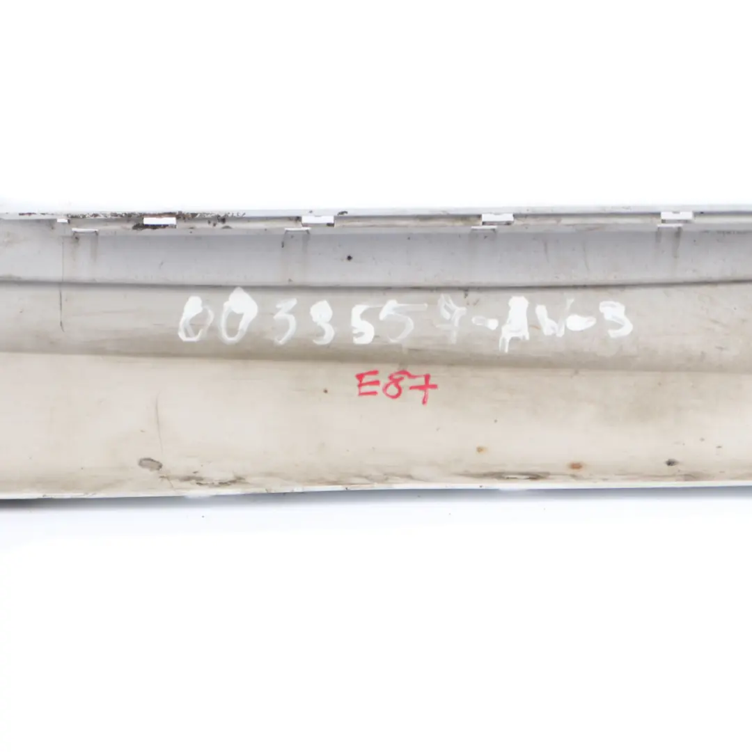 BMW E87 Side Skirt Strip M Sport Sill Left N/S Alpinweiss Alpine White - 300 - SKU 0033557-AW3 - Part number 0033557