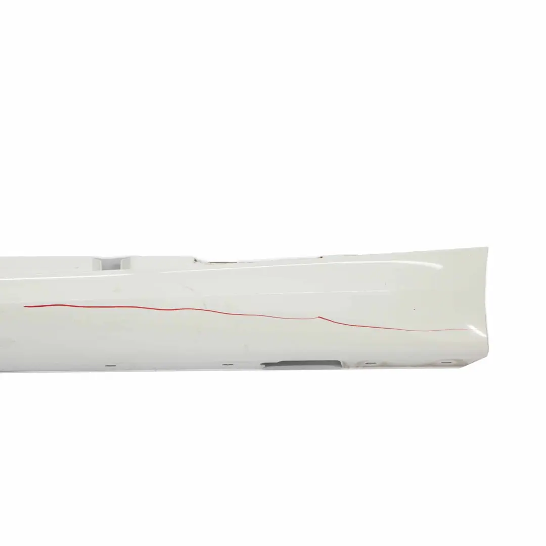 BMW E87 Faldón Lateral M Sport Sill Izquierdo Alpinweiss Blanco Alpino - 300 - SKU 0033557-AW - Número de pieza 0033557