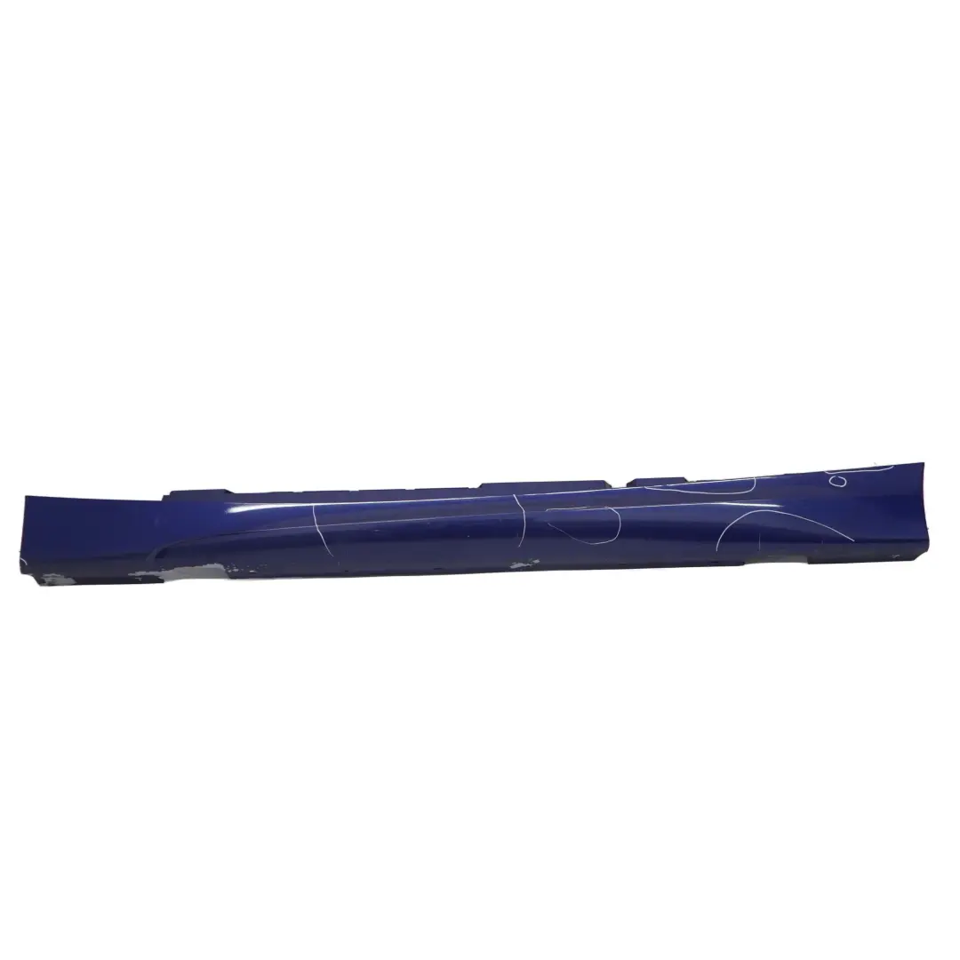 Sill Strip Faldon Lateral Izquierdo Azul Le Mans Metalizado 381 para BMW E87 M Sport con número de pieza 0033557 BMW E87 M Sport Sill Strip Faldon Lateral Izquierdo Azul Le Mans Metalizado 381 - SKU 0033557-LMB6 - Número de pieza 0033557