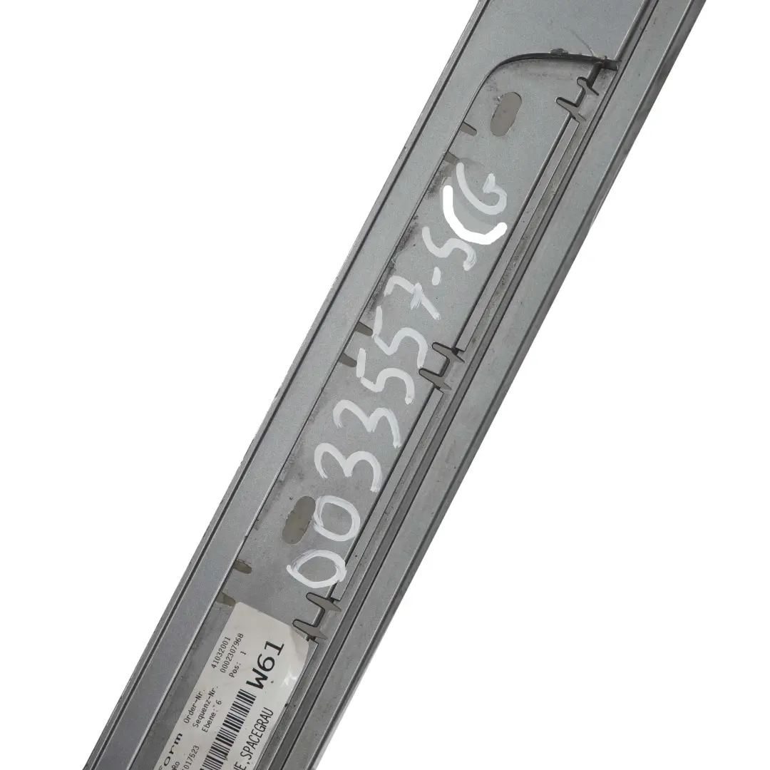 BMW E87 M Sport Sill Strip Side Skirt Left Spacegrau Space Grey - A52 - SKU 0033557-SCG - Numéro de pièce 0033557