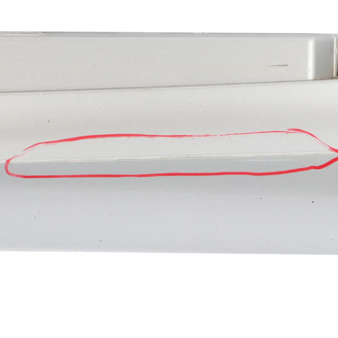 BMW E87 M Sport Sill Strip Faldon Lateral Izquierdo Titansilber Plata - 354 - SKU 0033557-TS - Número de pieza 0033557