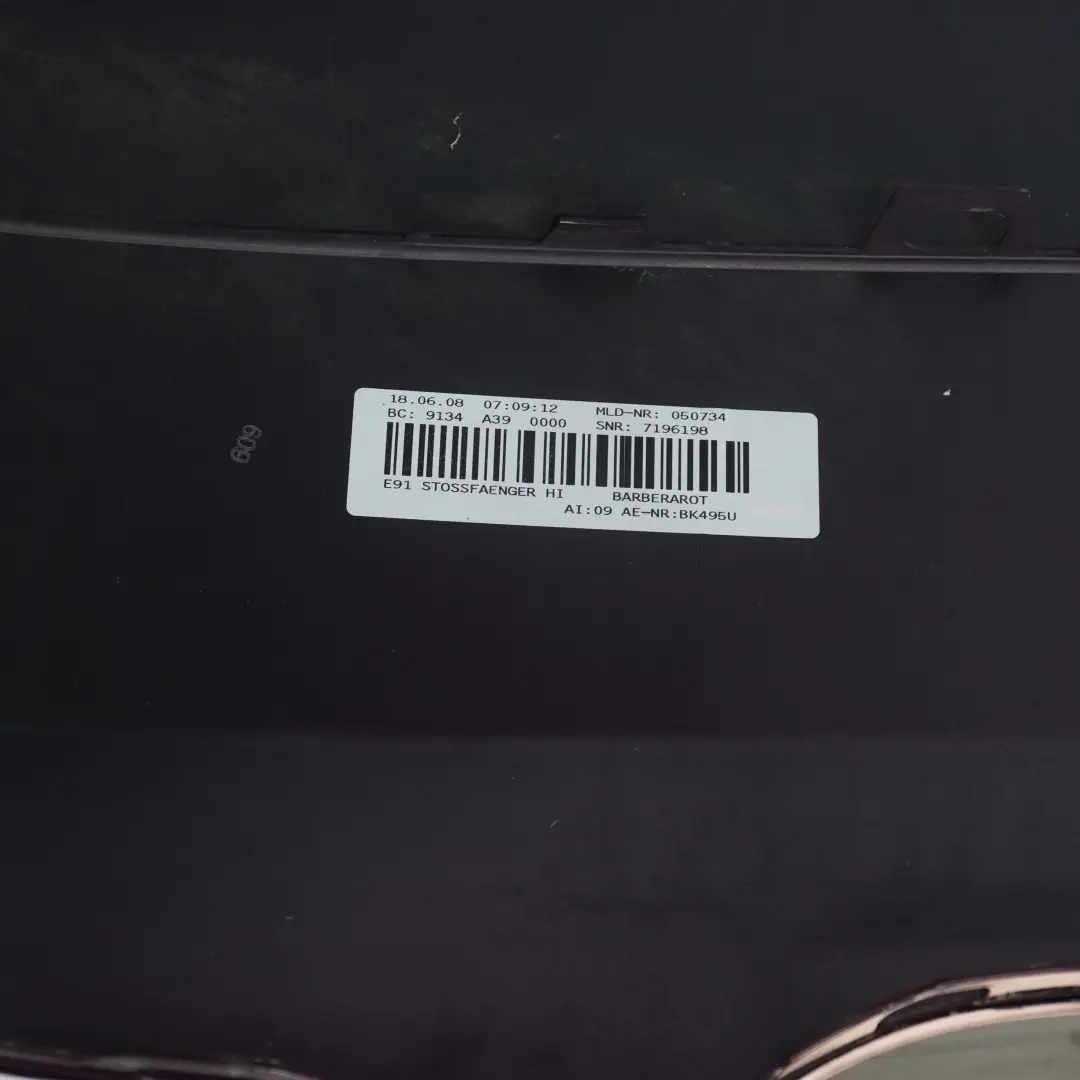 BMW E91 Rear Bumper Touring Trim Panel PDC Barberarot Barbera Red Metallic - A39 - SKU 0033596-BAR - Part number 0033596