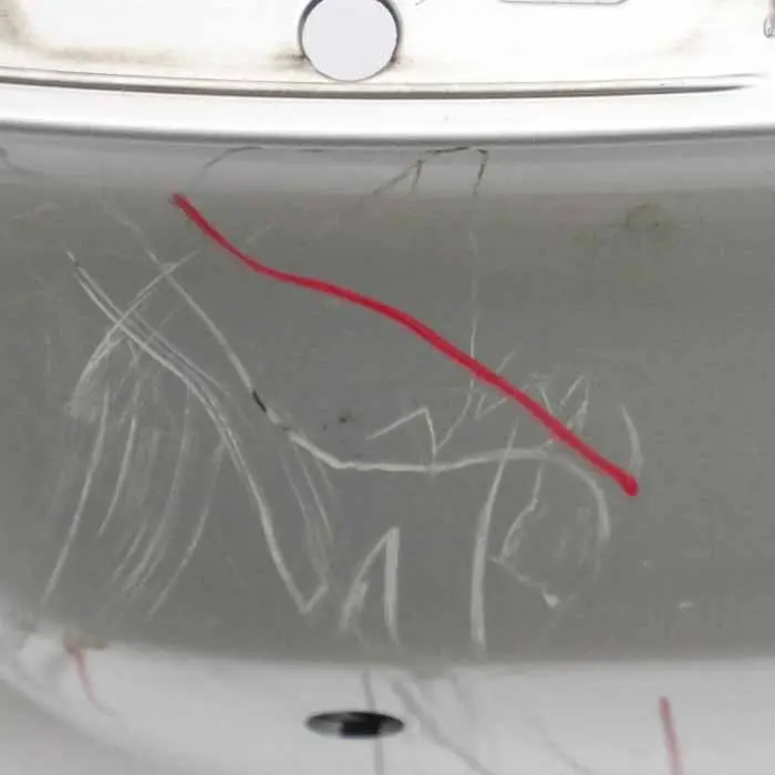 BMW E91 Rear Bumper Touring Trim Panel PDC Titansilber Titan Silver - 354 - SKU 0033596-TS - Part number 0033596