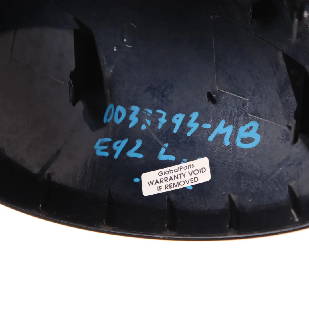 Wing Mirror Cover BMW E92 E93 Left Cap N/S Casing Housing Monacoblau Monaco Blue to with Part number 0033793 Wing Mirror Cover BMW E92 E93 Left Cap N/S Casing Housing Monacoblau Monaco Blue - SKU 0033793-MB - Part number 0033793