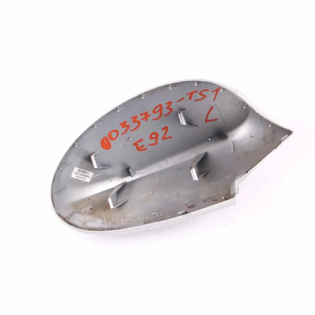 Tapa Izquierda Carcasa Espejo Wing Titansilber Plata para BMW E92 E93 1 con número de pieza 0033793 BMW E92 E93 1 Tapa Izquierda Carcasa Espejo Wing Titansilber Plata - SKU 0033793-TS1 - Número de pieza 0033793