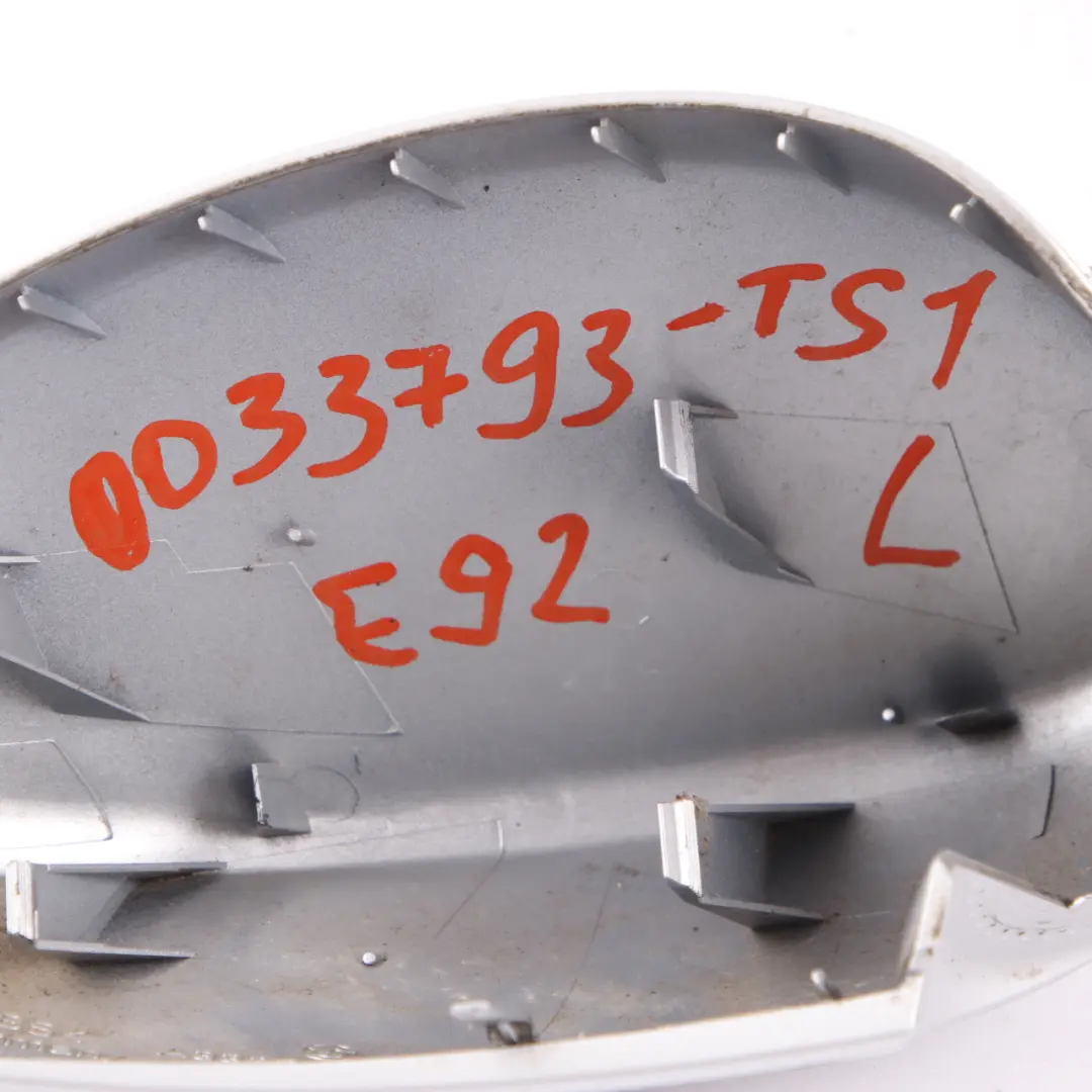 BMW E92 E93 Tappo SX Specchio Copertura Argento-Titanio Metallizzato 354 Argento - SKU 0033793-TS1 - Numero di parte 0033793