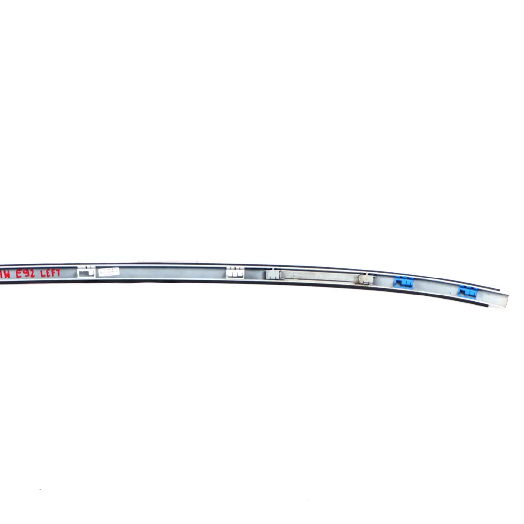 BMW 3 E92 Left Roof Moulding Railing Trim N/S Mineralweiss Mineral White - A96 - SKU 0033795-MW - Part number 0033795