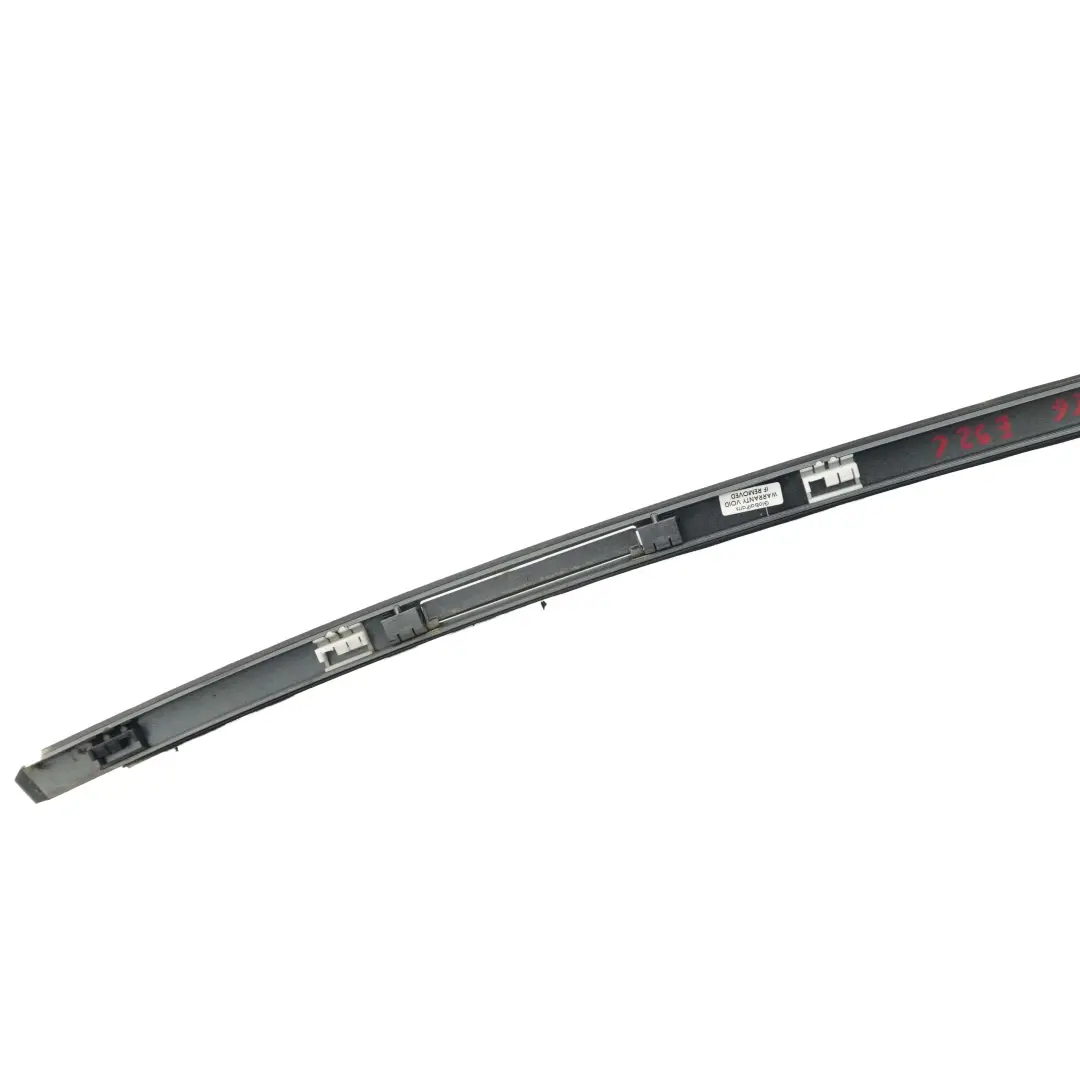 Left Roof Moulding Railing Trim N/S Spacegrau Space Grey Metallic - A52 to BMW E92 with Part number 0033795 BMW E92 Left Roof Moulding Railing Trim N/S Spacegrau Space Grey Metallic - A52 - SKU 0033795-SCG - Part number 0033795