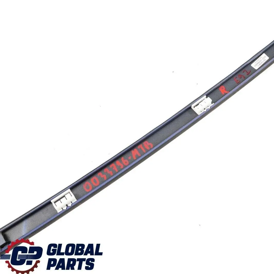 BMW 3 Series E92 Right Roof Moulding Railing Trim O/S Montegoblau Blue - A51 - SKU 0033796-MTB - Part number 0033796