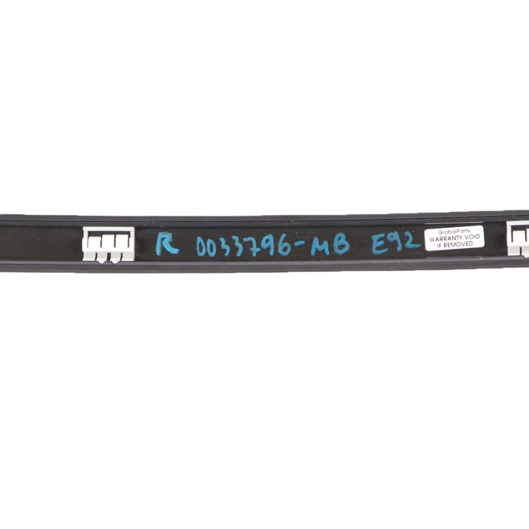 Moldura De Techo Derecha Railing Trim Monacoblau Monaco Blue - A35 para BMW E92 con número de pieza 0033796 BMW E92 Moldura De Techo Derecha Railing Trim Monacoblau Monaco Blue - A35 - SKU 0033796-MB - Número de pieza 0033796