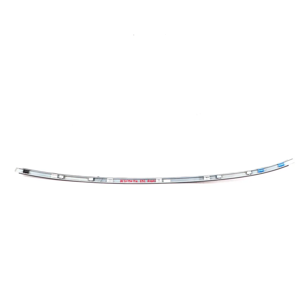 BMW 3 E92 Right Roof Moulding Railing Trim O/S Mineralweiss Mineral White - A96 - SKU 0033796-MW - Part number 0033796