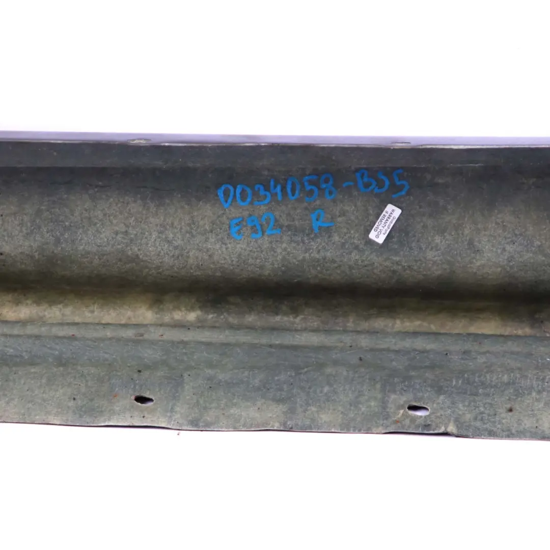 @BMW 3 E92 E93 Sill Strip Side Skirt Right O/S Black Sapphire Metallic - 475 to with Part number 0034058 @BMW 3 E92 E93 Sill Strip Side Skirt Right O/S Black Sapphire Metallic - 475 - SKU 0034058-BS5 - Part number 0034058