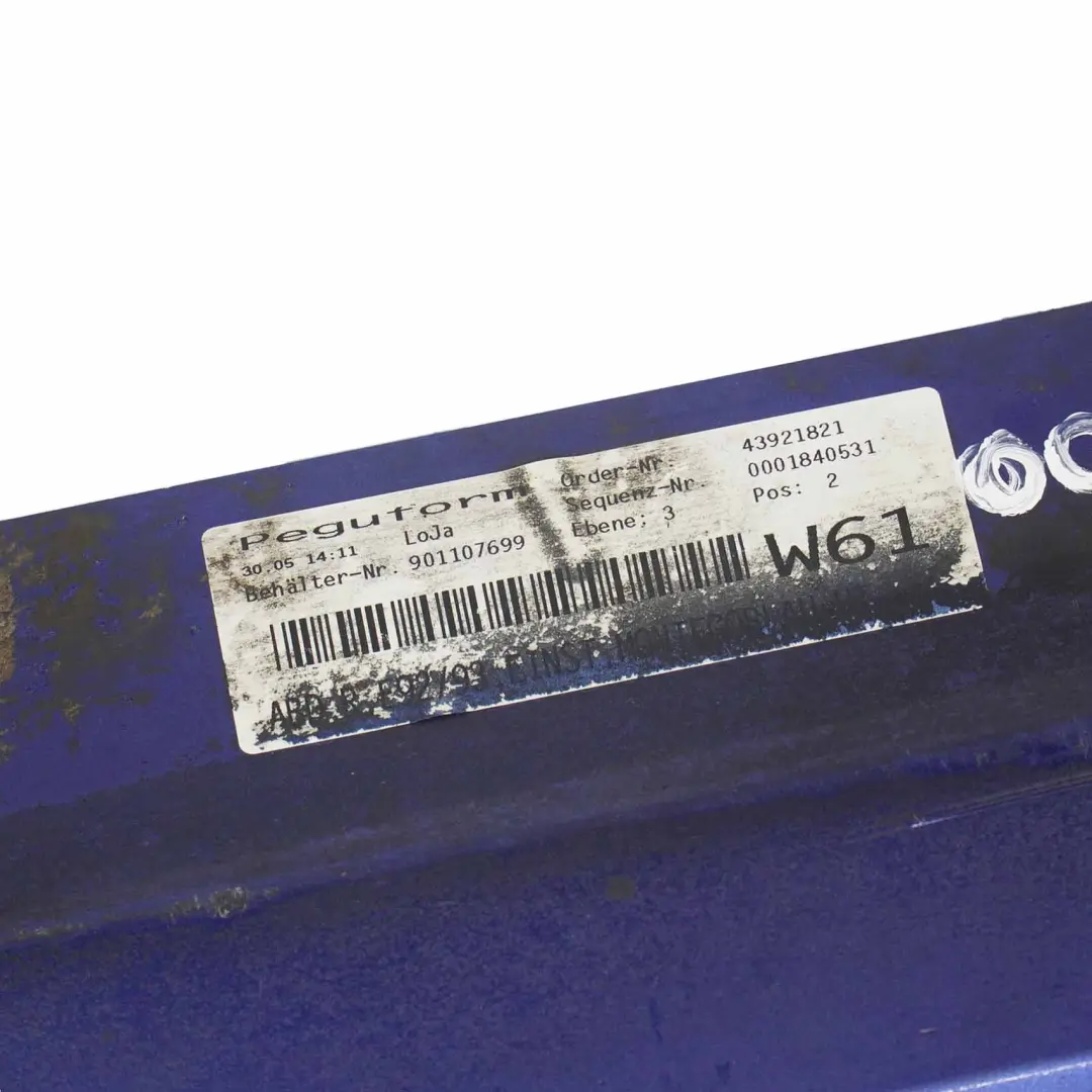 BMW E92 E93 Faldon lateral derecho Montegoblau Azul Metalizado - A51 - SKU 0034058-MTB4 - Número de pieza 0034058
