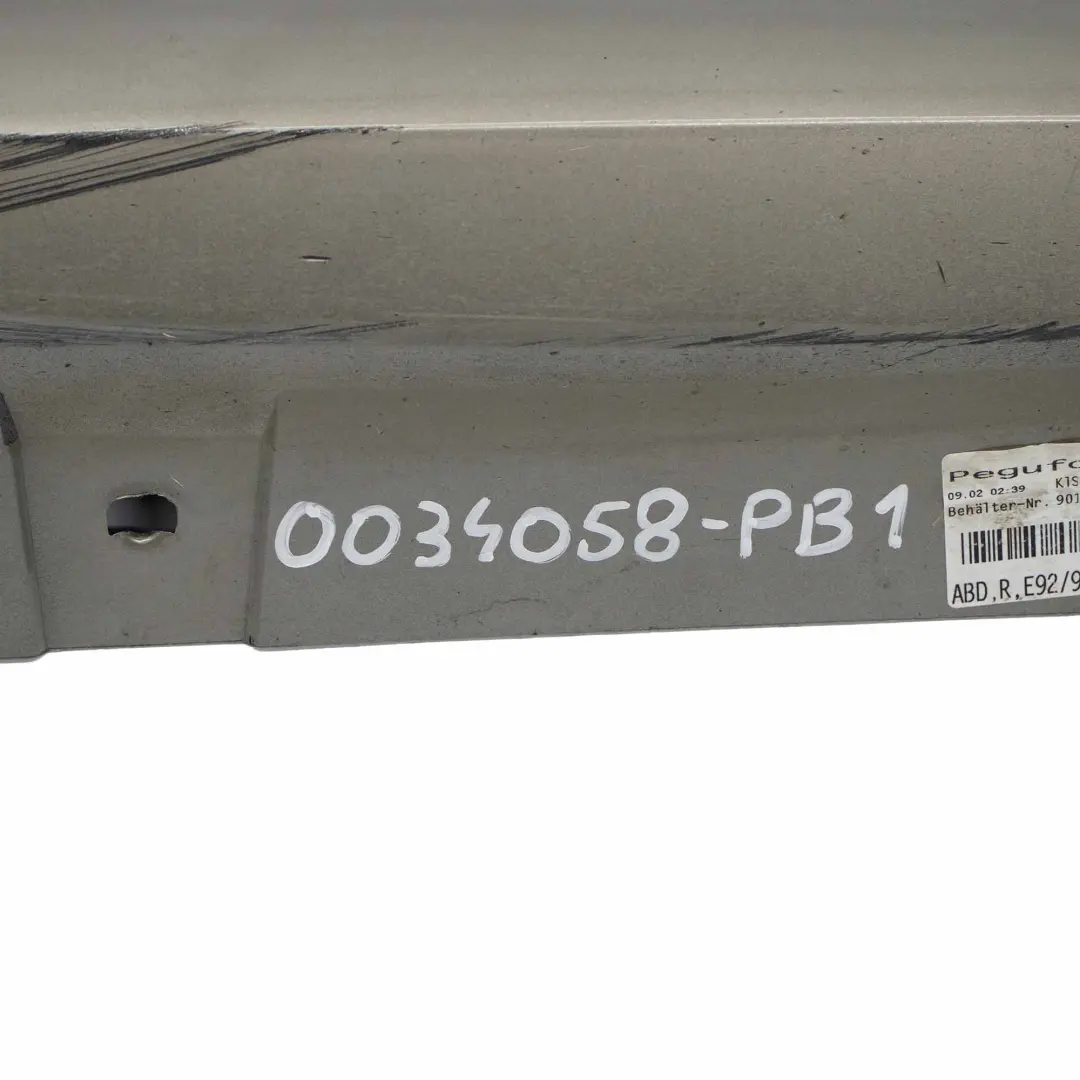 Side Skirt Strip BMW E92 E93 Sill Trim Panel Right O/S Platinbronze Bronze - A53 to with Part number 0034058 Side Skirt Strip BMW E92 E93 Sill Trim Panel Right O/S Platinbronze Bronze - A53 - SKU 0034058-PB1 - Part number 0034058