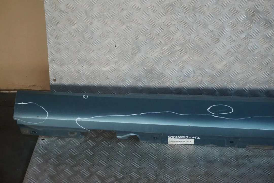 BMW E92 E93 Sill Strip Side Skirt Left Atlantikblau Atlantic Blue - SKU 0034059-ATL - Número de pieza 0034059