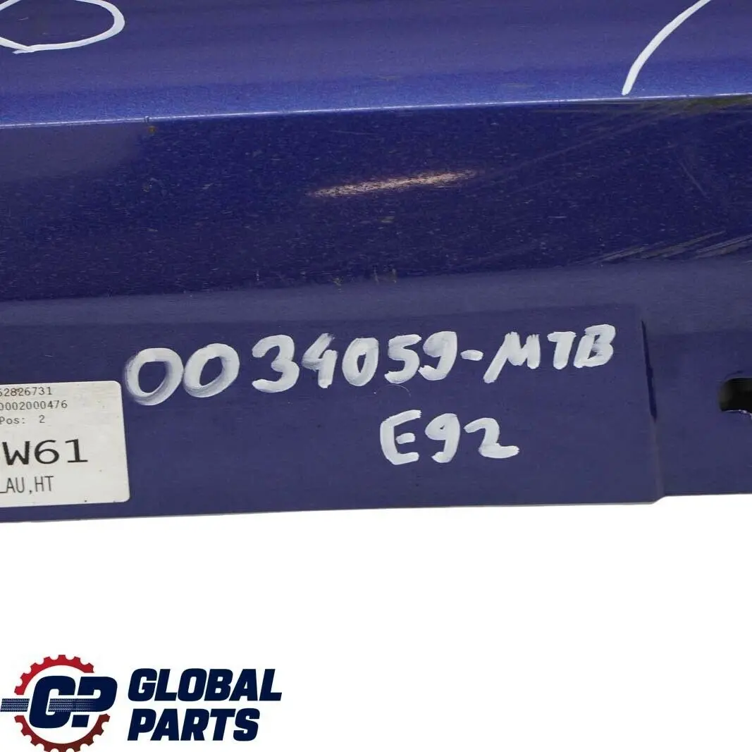 Bas de Porte Couverture Seuil A Gauche Bleu Montego Bleu pour BMW E92 E93 LCI à propos du numéro de pièce 0034059 BMW E92 E93 LCI Bas de Porte Couverture Seuil A Gauche Bleu Montego Bleu - SKU 0034059-MTB - Numéro de pièce 0034059