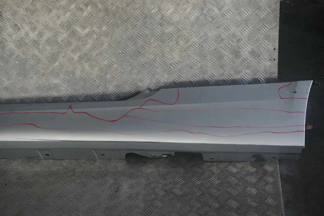 BMW E92 E93 Listello Portiera Apertura Gonna SX Argento-Titanio Sliber 354 - SKU 0034059-TS2 - Numero di parte 0034059