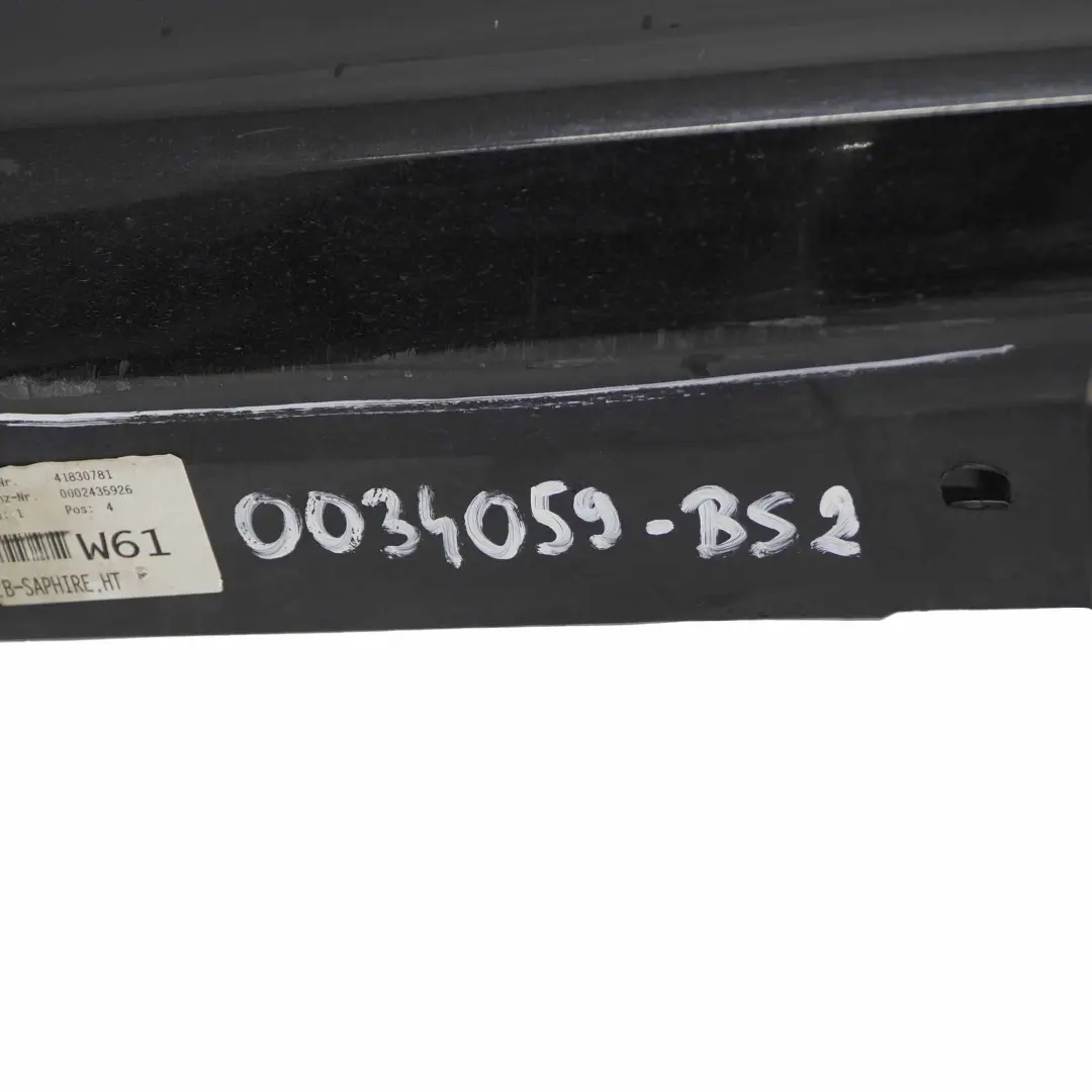 BMW E92 E93 Listello Portiera Apertura Gonna SX Nero Sapphire Nero - 475 - SKU 0034059-BS2 - Numero di parte 0034059