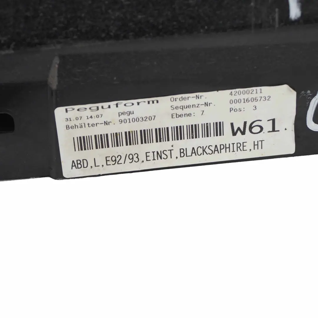 BMW E92 E93 Side Skirt Sill Strip Left N/S Black Sapphire Metallic - 475 - SKU 0034059-BS5 - Part number 0034059