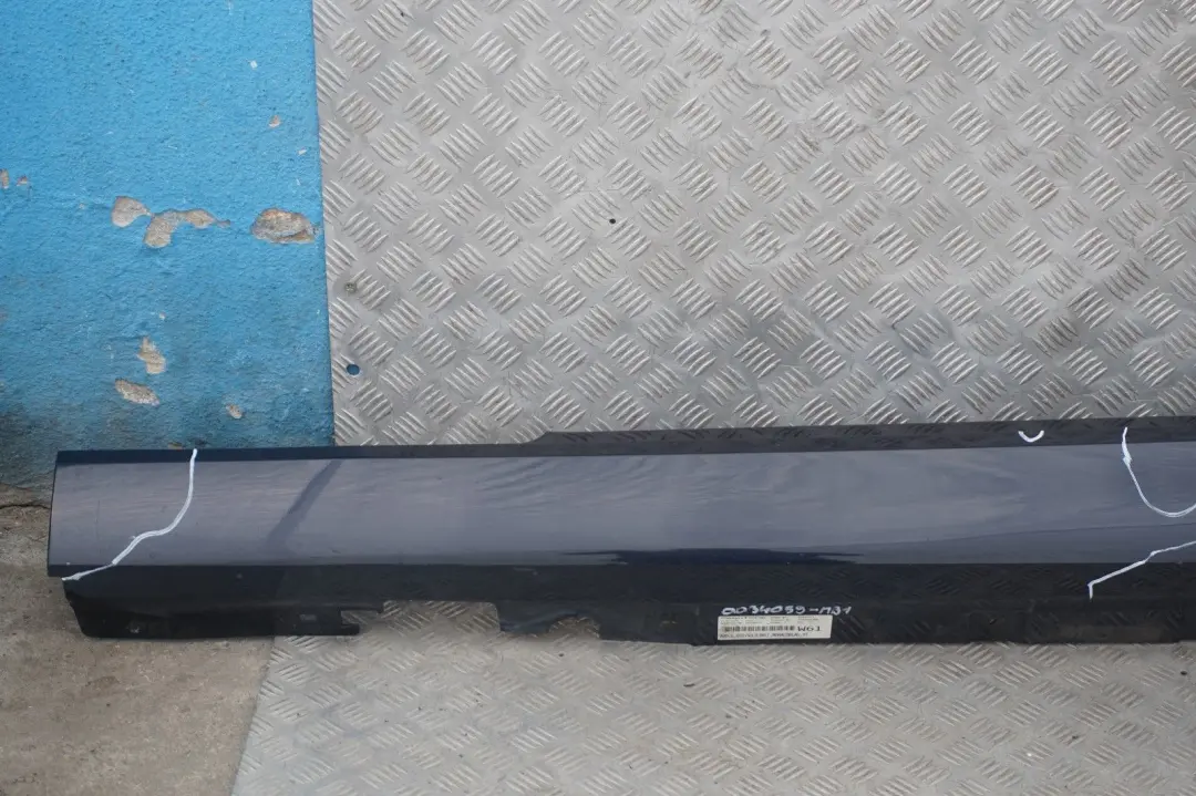 BMW E92 E93 LCI Bas de Porte Couverture Seuil a Gauche Bleu Monaco, Bleu - SKU 0034059-MB1 - Numéro de pièce 0034059