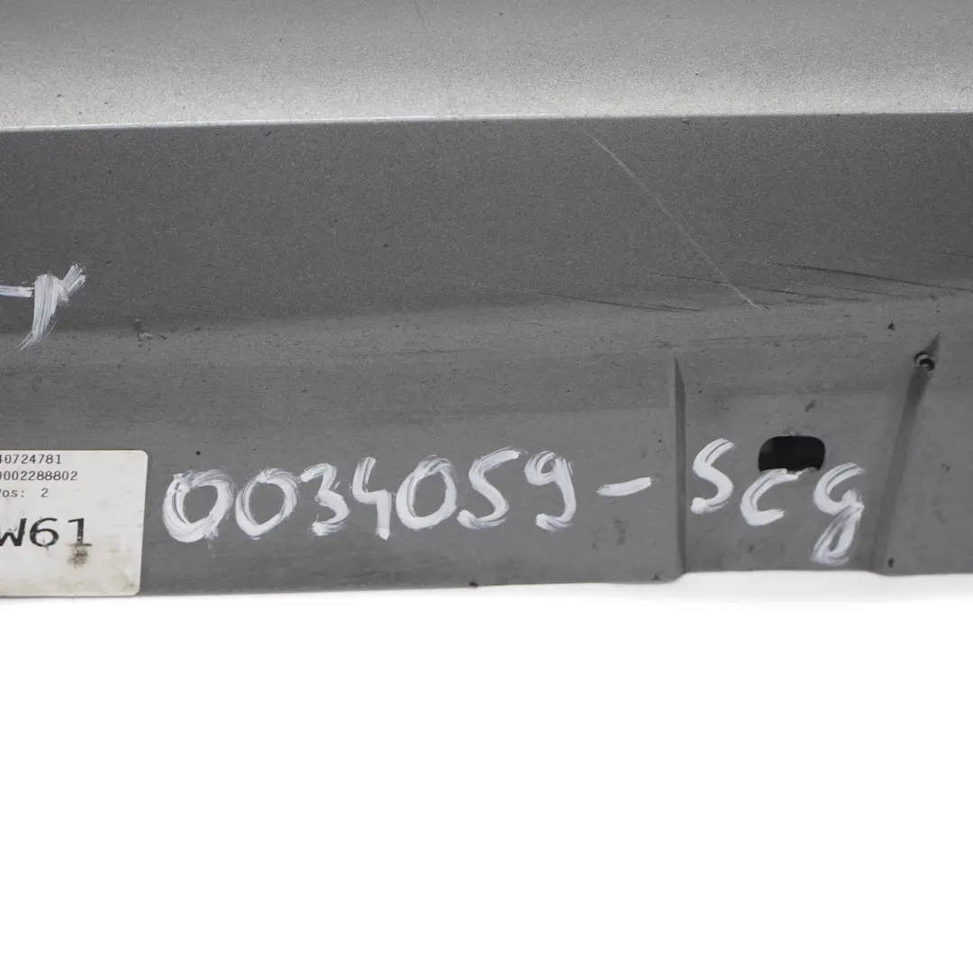 Sill Strip Faldon Lateral Izquierdo Spacegrau Gris Espacial - A52 para BMW E92 E93 con número de pieza 0034059 BMW E92 E93 Sill Strip Faldon Lateral Izquierdo Spacegrau Gris Espacial - A52 - SKU 0034059-SCG - Número de pieza 0034059
