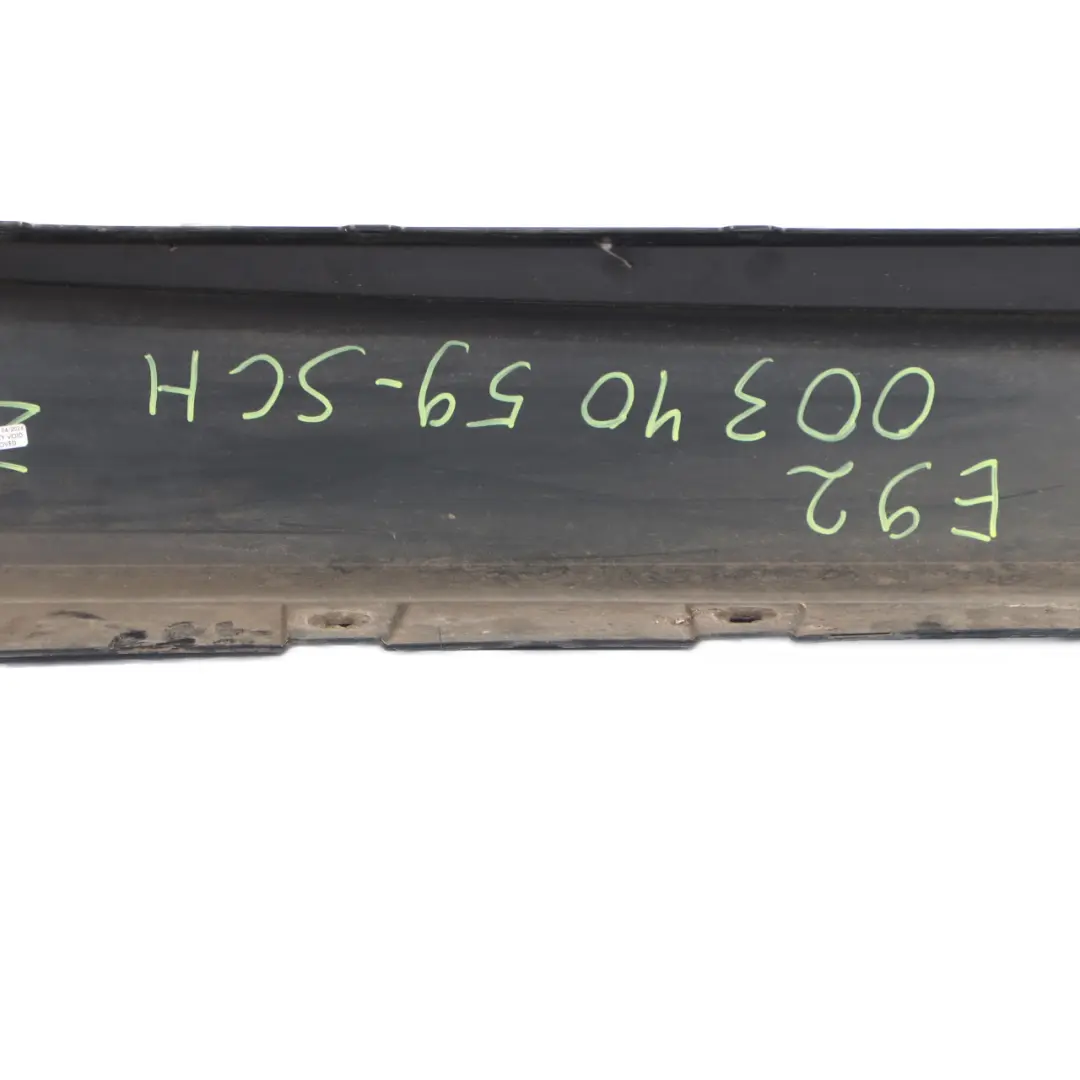 BMW E92 E93 Sill Strip Side Skirt Left N/S Schwarz 2 Black - 668 - SKU 0034059-SCH2 - Part number 0034059