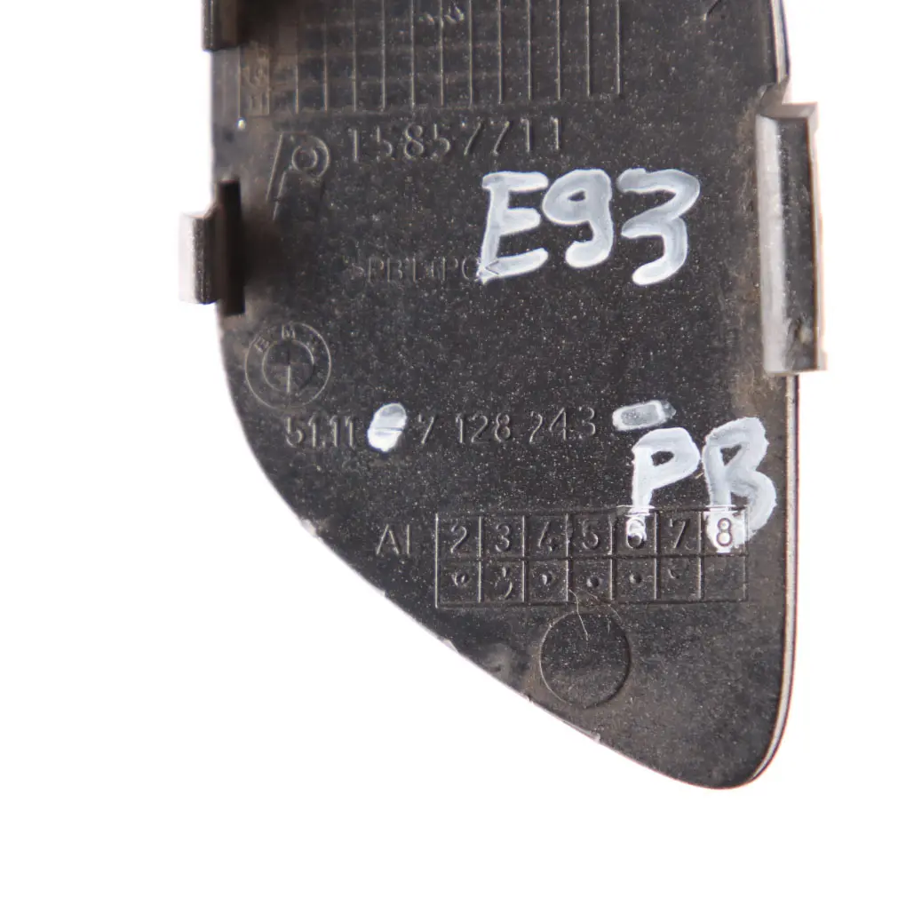 Front Bumper Flap BMW E92 E93 Cover Towing Hook Eye Platinbronze Bronze 7128243 to with Part number 0034358 Front Bumper Flap BMW E92 E93 Cover Towing Hook Eye Platinbronze Bronze 7128243 - SKU 0034358-PB - Part number 0034358