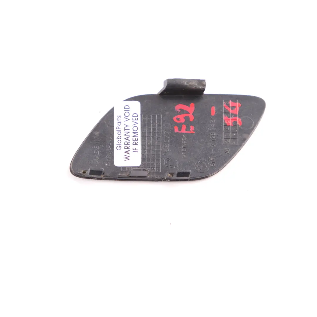 BMW E92 E93 Frontstoßstange Klappe Abschleppöse Abdeckung Spacegrau Grau 7128243 - SKU 0034358-SG - Teilenummer 0034358