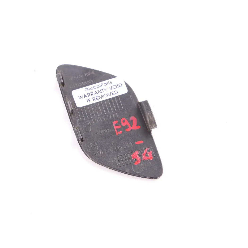  Front Bumper Flap BMW E92 E93 Cover Towing Hook Eye Sparkling Graphite 7128243 - SKU 0034358-SG - Part number 0034358