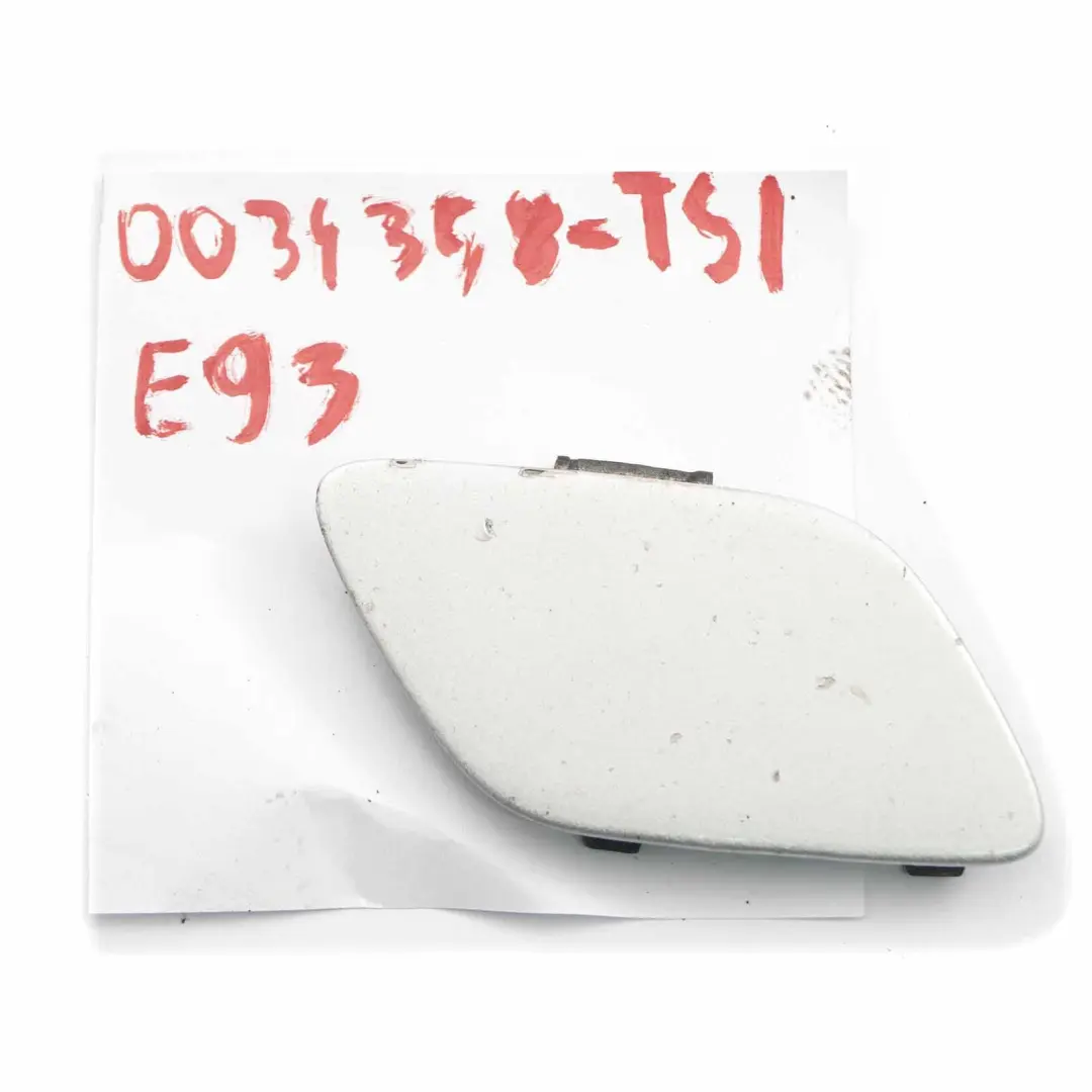 Front Bumper Flap Towing Eye Hook Titansilber Silver 354 7128243 to BMW E92 E93 with Part number 0034358 BMW E92 E93 Front Bumper Flap Towing Eye Hook Titansilber Silver 354 7128243 - SKU 0034358-TS - Part number 0034358