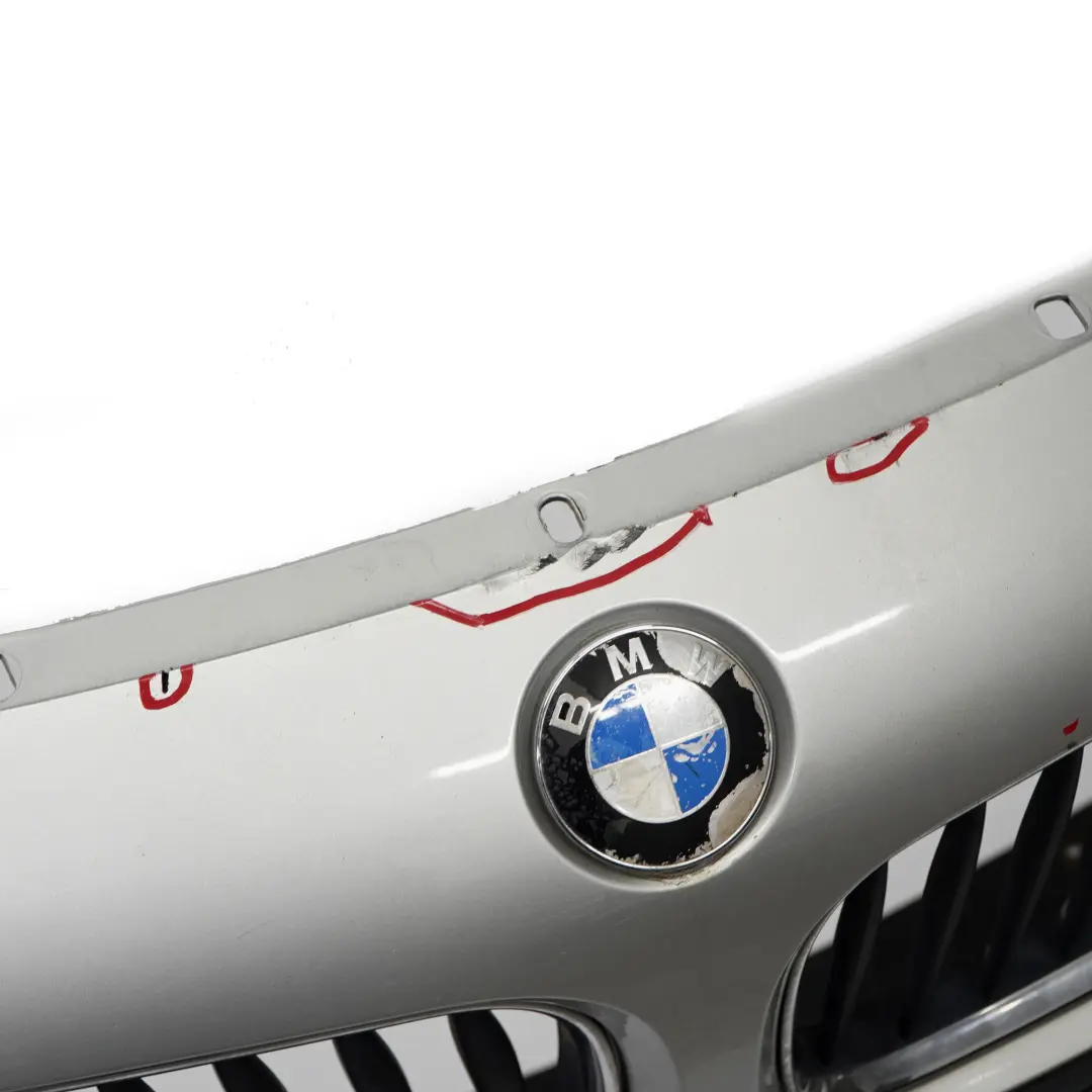 BMW Z4 E85 Convertible Roadster Front Bumper Trim Panel Titan Silver - 354 - SKU 0034429-TS - Part number 0034429