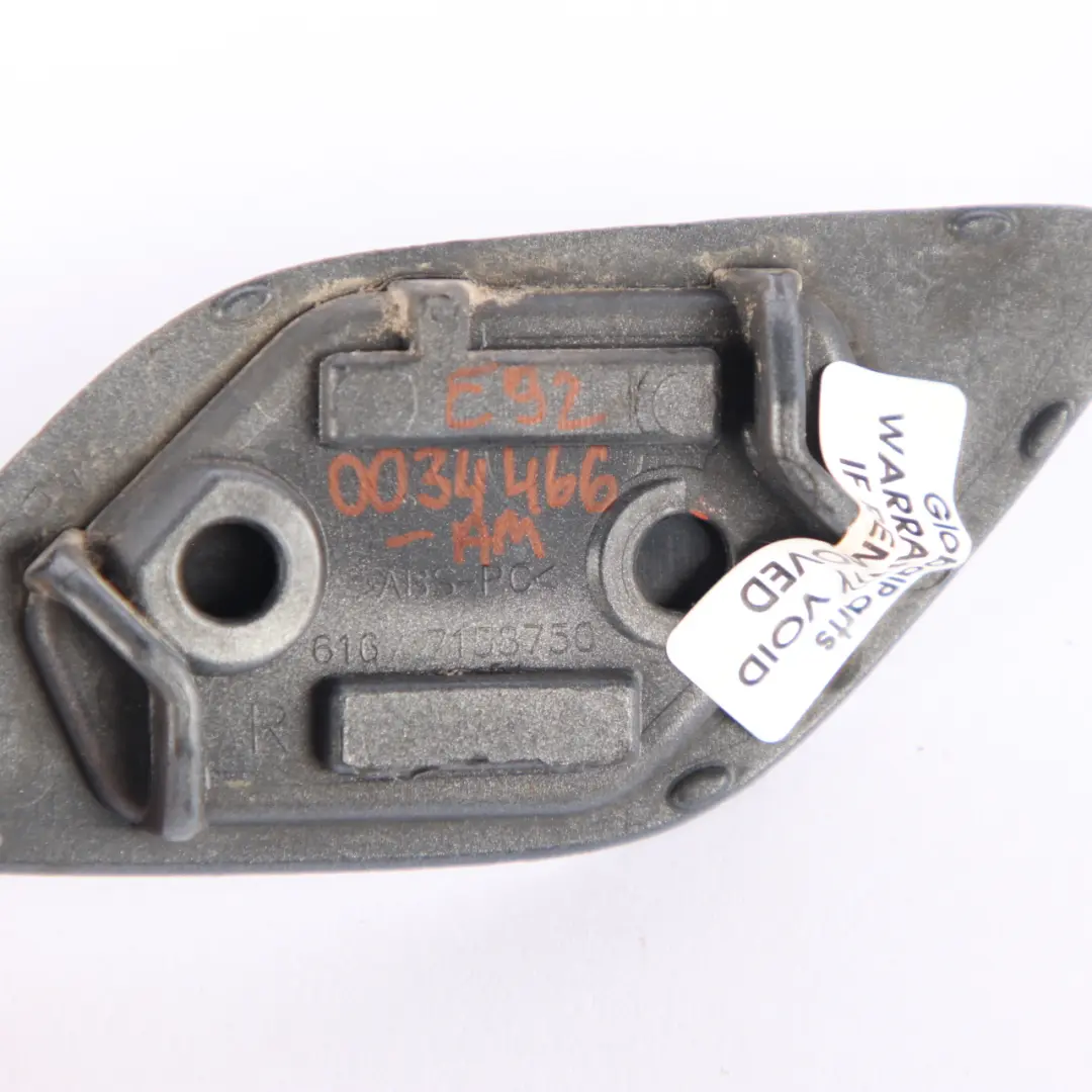 Bumper Front Cover BMW E92 E93 Spray Nozzle Washer Right O/S Arktis Arctic A34 to with Part number 0034466 Bumper Front Cover BMW E92 E93 Spray Nozzle Washer Right O/S Arktis Arctic A34 - SKU 0034466-AM - Part number 0034466