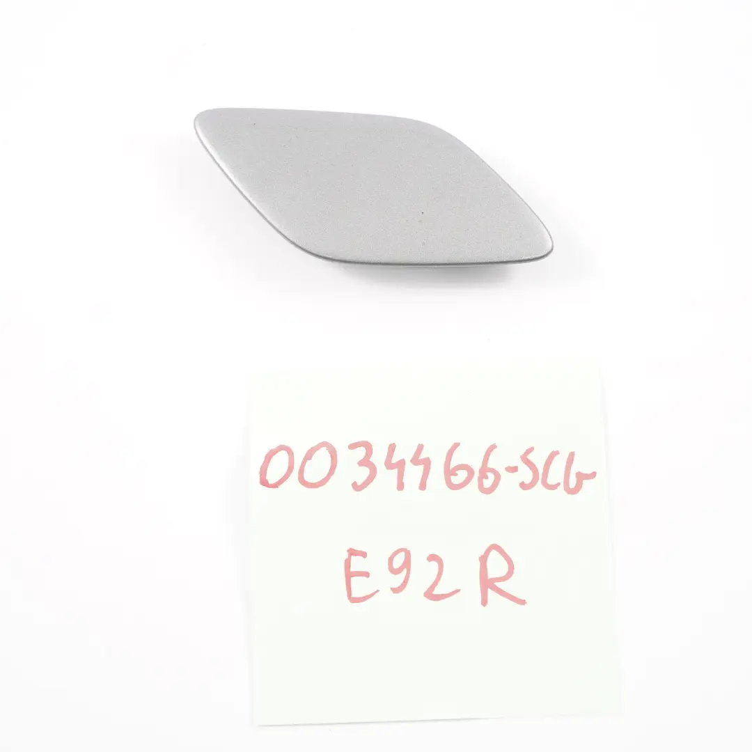 Bumper Front Cover BMW E92 E93 Spray Nozzle Washer Right O/S Spacegrau Grey A52 to with Part number 7158750 Bumper Front Cover BMW E92 E93 Spray Nozzle Washer Right O/S Spacegrau Grey A52 - SKU 0034466-SCG - Part number 7158750