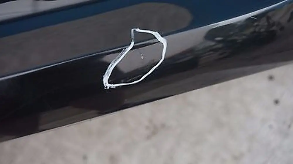 BMW 3 SERIES E92 E93 Rear Bumper Panel PDC Black Sapphire Metallic - 475 - SKU 0034474-BS - Part number 34474