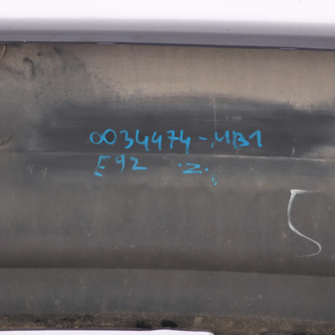 BMW E92 E93 Rear Bumper Panel PDC Monacoblau Monaco Blue Metallic - A35 - SKU 0034474-MB1 - Part number 0034474