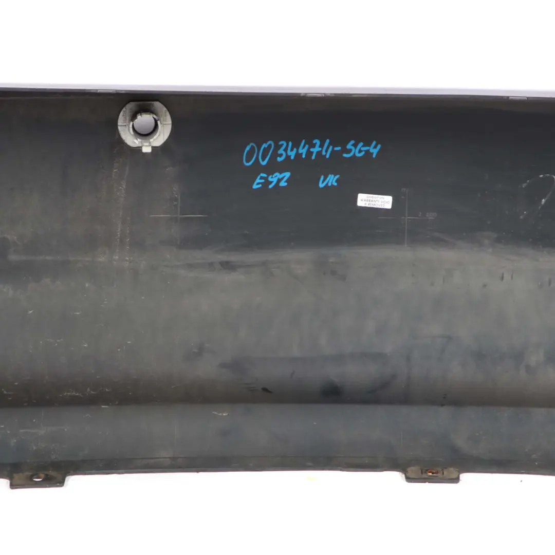 BMW 3 E92 E93 Rear Bumper Panel PDC Sparkling Graphite Metallic - A22 - SKU 0034474-SG4 - Part number 0034474