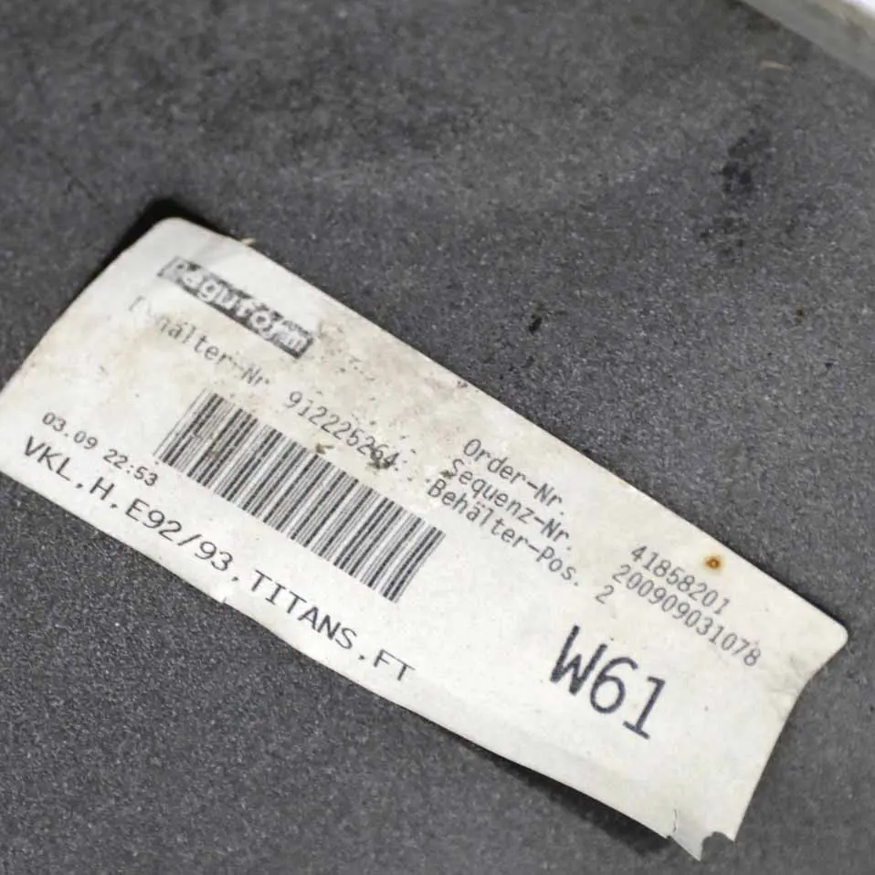 BMW E92 E93 Zderzak Tylny PDC Titansilber - 354 - SKU 0034474-TS7 - Numer Części 0034474