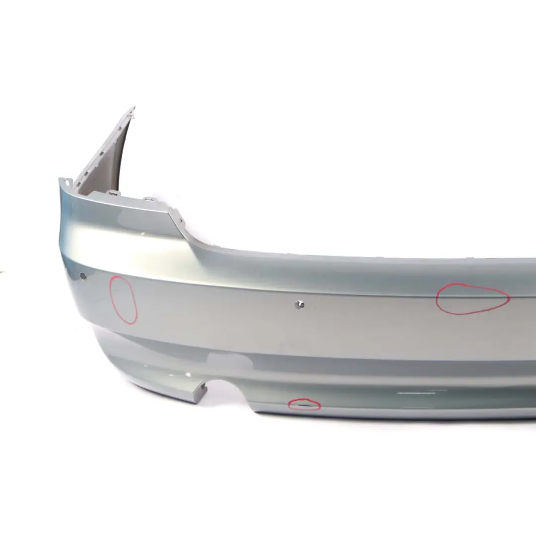 Bumper BMW E92 E93 335d 335i Panel PDC Arktis Arctic Metallic - A34 to Rear with Part number 0034474 Rear Bumper BMW E92 E93 335d 335i Panel PDC Arktis Arctic Metallic - A34 - SKU 0034475-AW - Part number 0034474