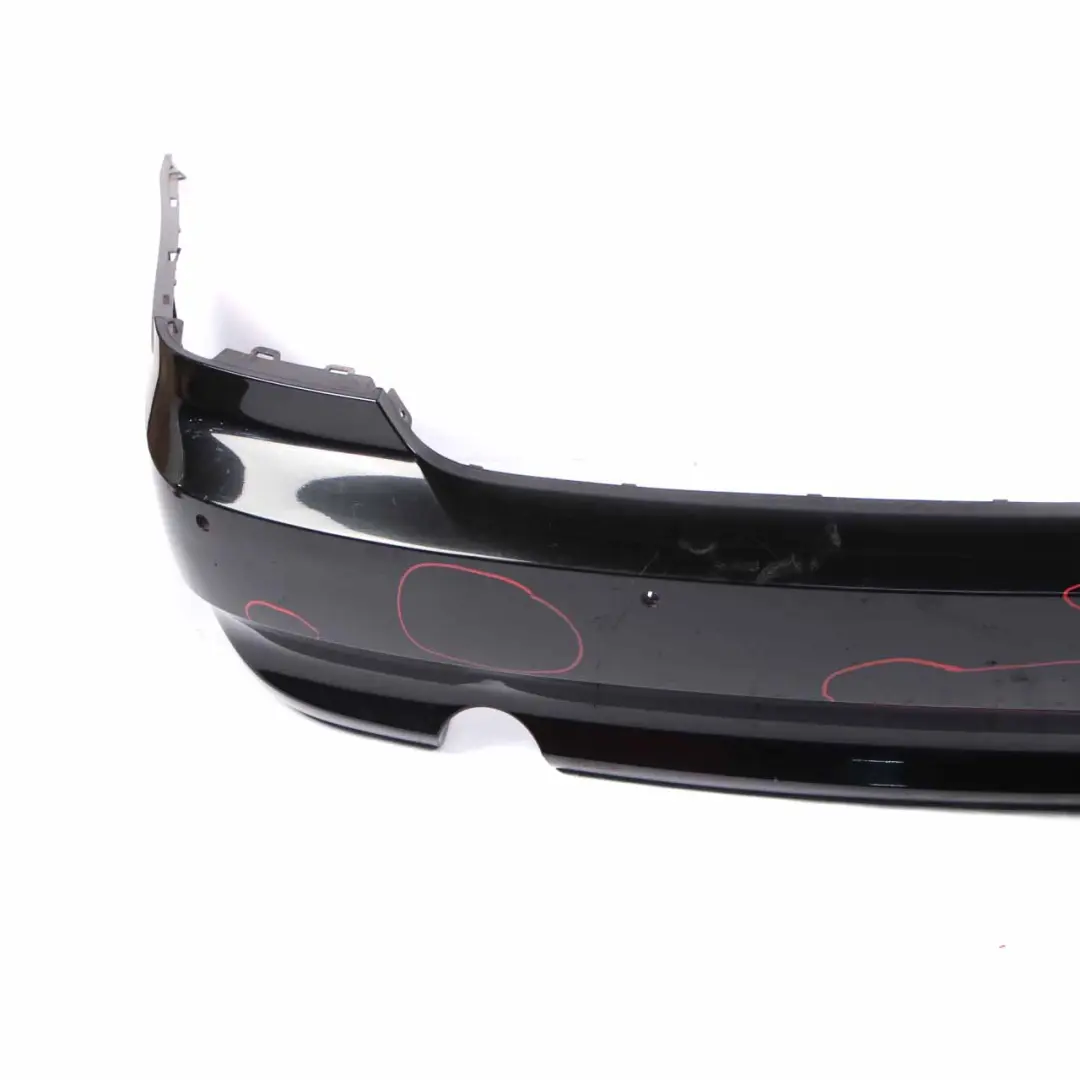 Bumper BMW E92 E93 335d 335i Panel PDC Black Sapphire Metallic - 475 to Rear with Part number 0034474 Rear Bumper BMW E92 E93 335d 335i Panel PDC Black Sapphire Metallic - 475 - SKU 0034475-BS - Part number 0034474