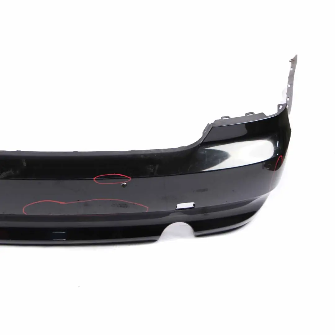 Bumper BMW E92 E93 335d 335i Panel PDC Black Sapphire Metallic - 475 to Rear with Part number 0034474 Rear Bumper BMW E92 E93 335d 335i Panel PDC Black Sapphire Metallic - 475 - SKU 0034475-BS - Part number 0034474