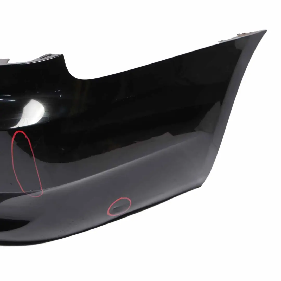 Bumper BMW E92 E93 335d 335i Panel PDC Black Sapphire Metallic - 475 to Rear with Part number 0034474 Rear Bumper BMW E92 E93 335d 335i Panel PDC Black Sapphire Metallic - 475 - SKU 0034475-BS - Part number 0034474