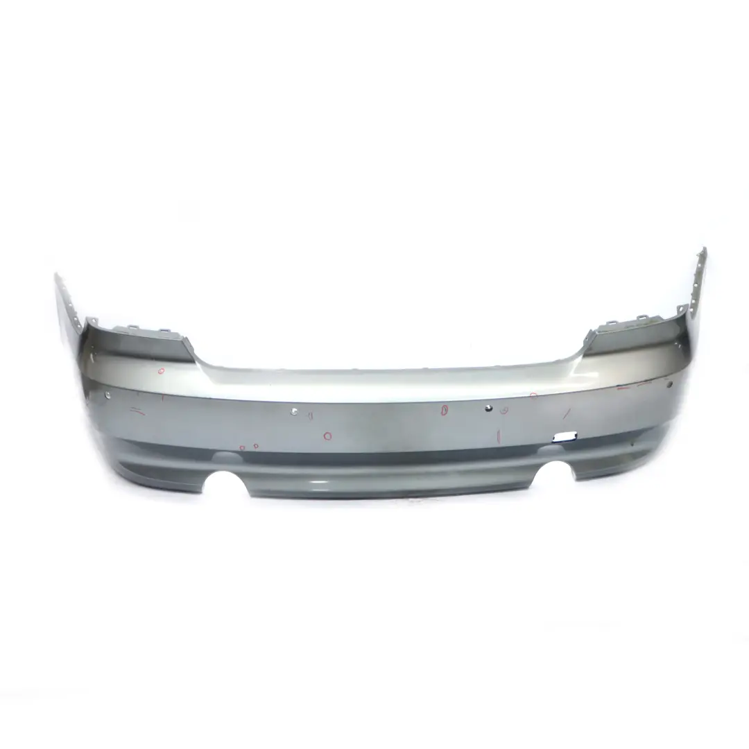 Bumper BMW E92 E93 335d 335i Panel PDC Spacegrau Grey Metallic - A52 to Rear with Part number 0034474 Rear Bumper BMW E92 E93 335d 335i Panel PDC Spacegrau Grey Metallic - A52 - SKU 0034475-SCG - Part number 0034474