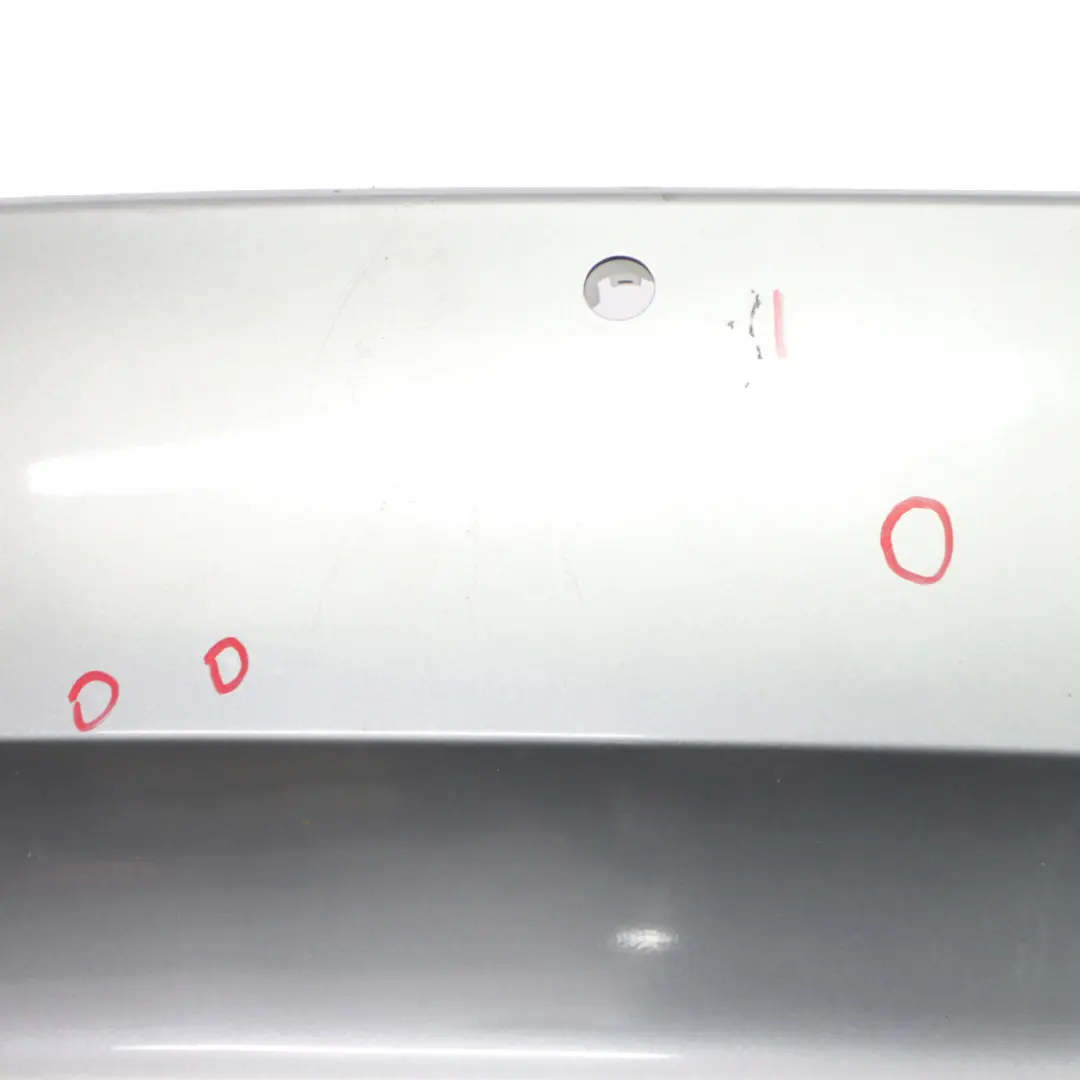 Bumper BMW E92 E93 335d 335i Panel PDC Spacegrau Grey Metallic - A52 to Rear with Part number 0034474 Rear Bumper BMW E92 E93 335d 335i Panel PDC Spacegrau Grey Metallic - A52 - SKU 0034475-SCG - Part number 0034474