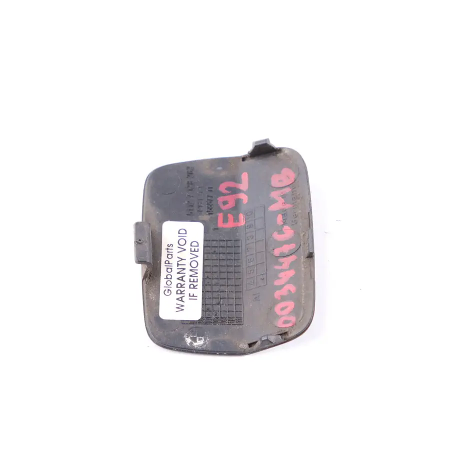 BMW E92 E93 Parachoques trasero Flap Ojo remolque Monacoblau Mónaco Azul 7128262 - SKU 0034476-MB - Número de pieza 0034476