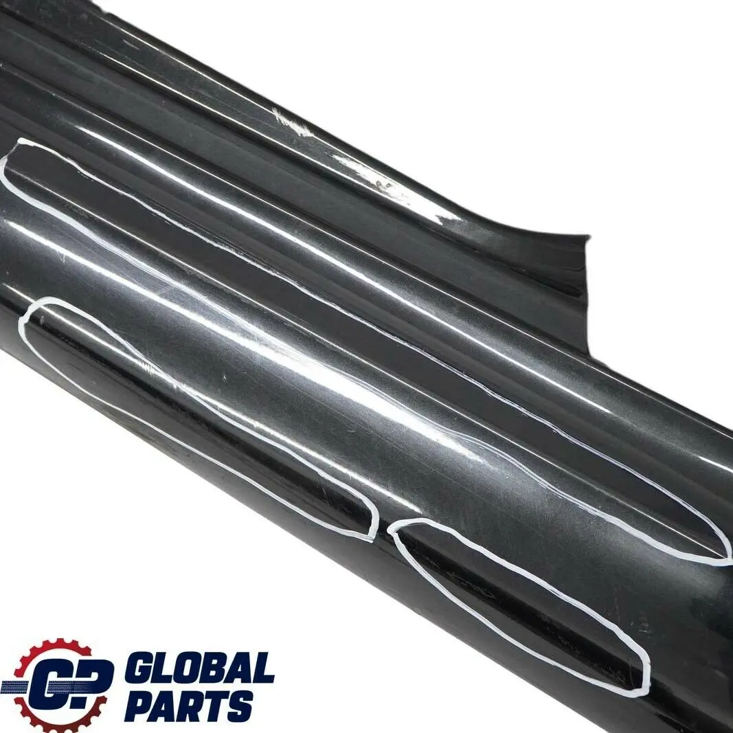 BMW 1 E81 E82 E88 2 M Sport Sill Strip Side Skirt Left N/S Black Sapphire - 475 - SKU 0034731-BS2 - Part number 0034731