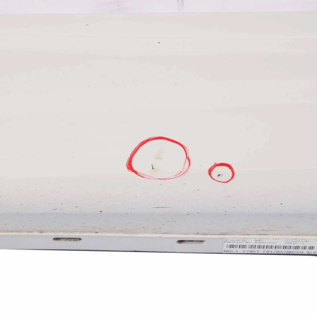  Side Skirt BMW E81 E82 E88 M Sport Sill Strip Left N/S Alpinweiss White - 300 - SKU 0034731-AW3 - Part number 0034731