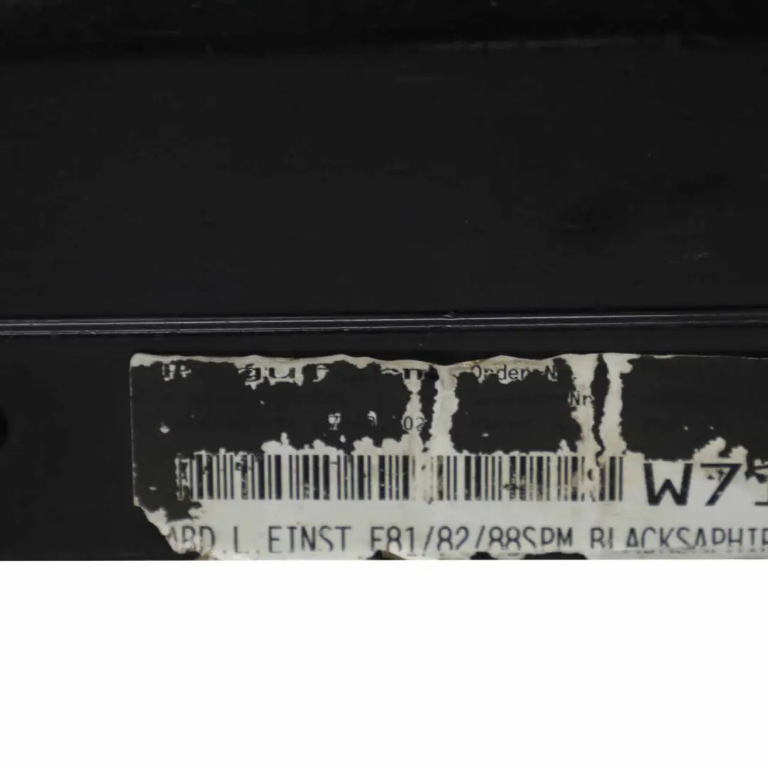 Minigonna laterale M Sport Striscia davanzale Pannello sinistro Nero per BMW E81 con numero di parte 0034731 BMW E81 Minigonna laterale M Sport Striscia davanzale Pannello sinistro Nero - SKU 0034731-BS5 - Numero di parte 0034731