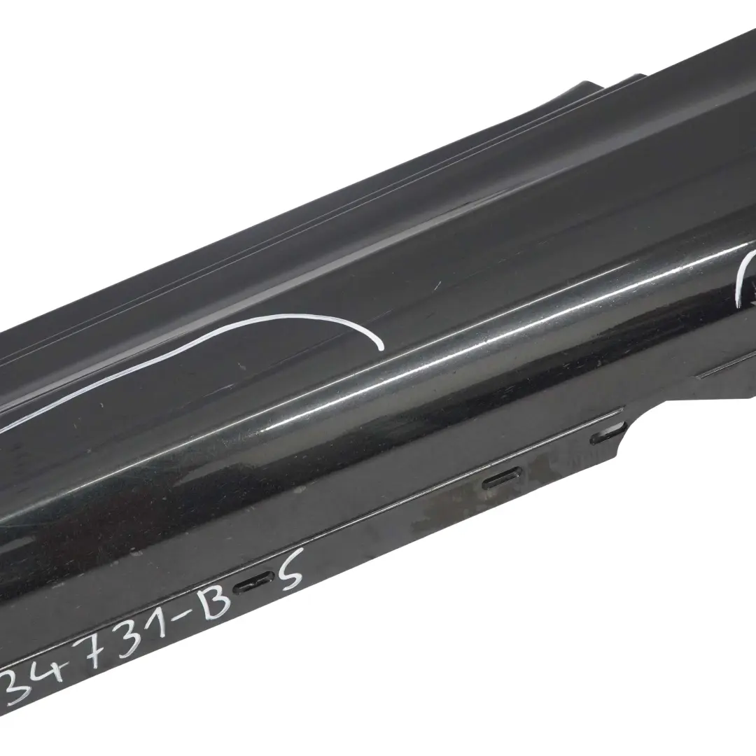 BMW E81 E82 E88 M Sport Sill Strip Side Skirt Left N/S Black Sapphire - 475 - SKU 0034731-BS - Part number 0034731
