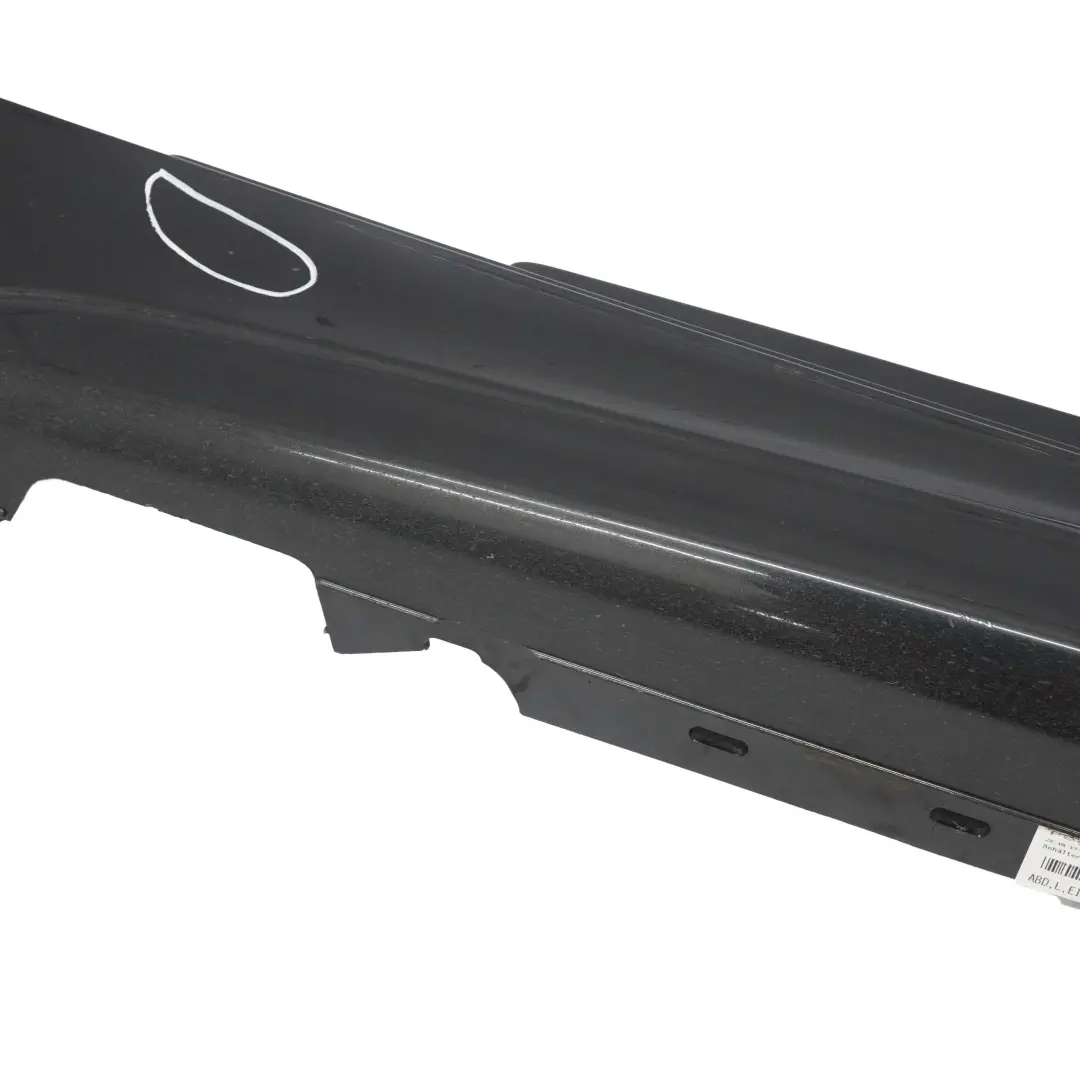 BMW E81 E82 E88 M Sport Sill Strip Side Skirt Sinistra Nero Zaffiro - 475 - SKU 0034731-BS - Numero di parte 0034731