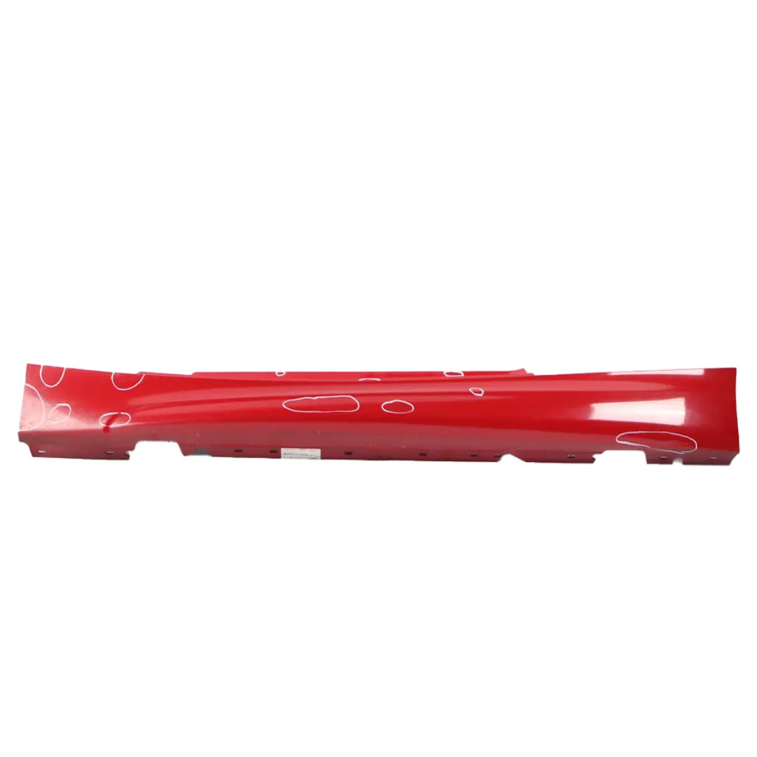 BMW E81 E82 E88 M Sport Sill Strip Side Skirt Left N/S Karmesinrot Red - A61 - SKU 0034731-KAR - Part number 0034731